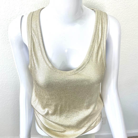 Zara Gold Tank Top - Picture 4 of 4